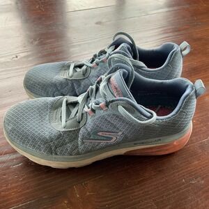 Skechers Performance Go Walk Running Sneakers Womens Sz 7.5 Gray Low Top Lace Up